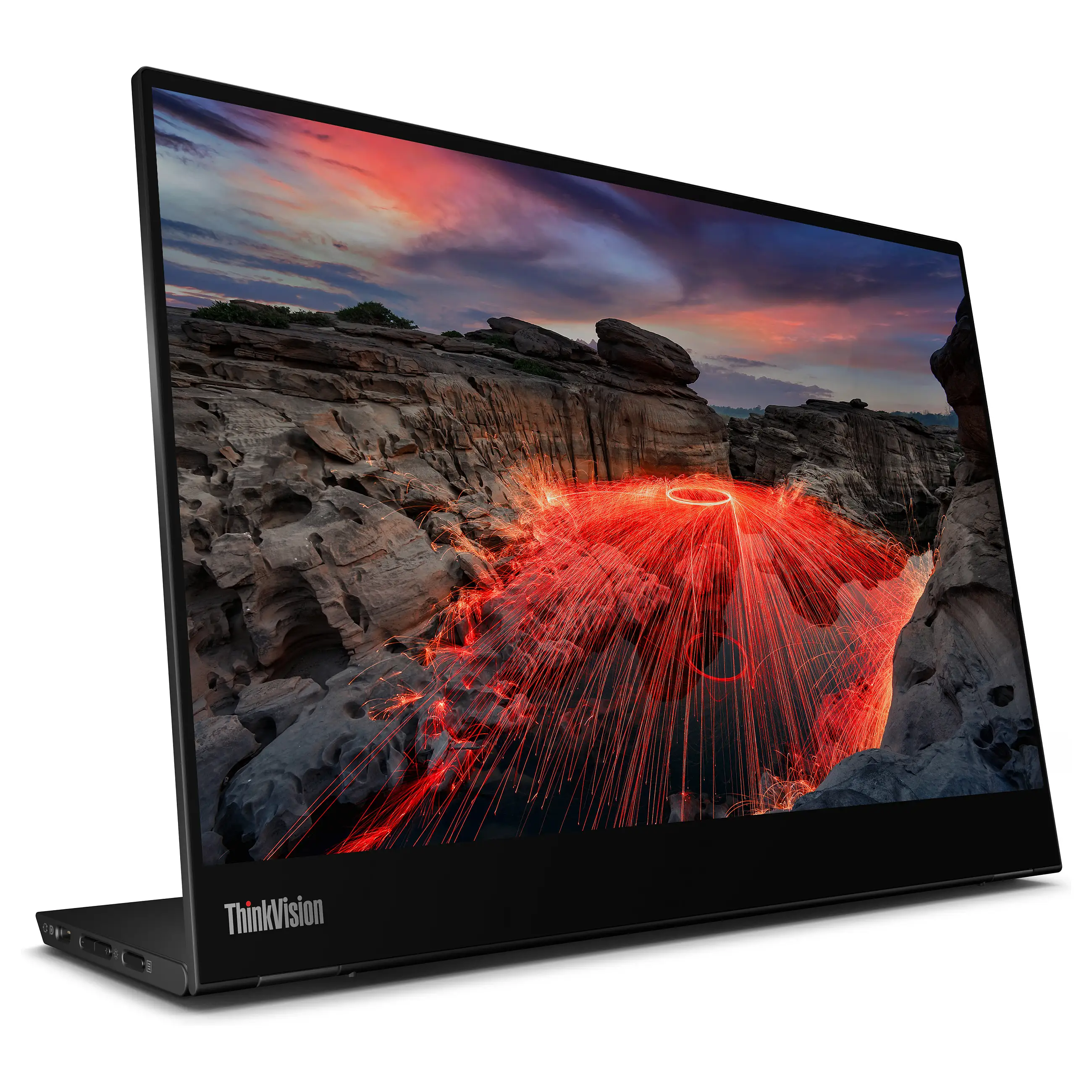 Lenovo 35 6cm 14Zoll  2240x1400  ThinkVision M14t Gen 2 IPS Touch portable 6ms 60Hz 2xUSB C Black Monitore