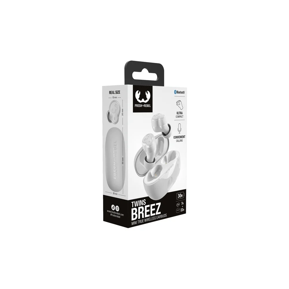 FRESH N REBEL Mini True Wireless In Ear Kopfhoerer Twins Breez Ice Grey