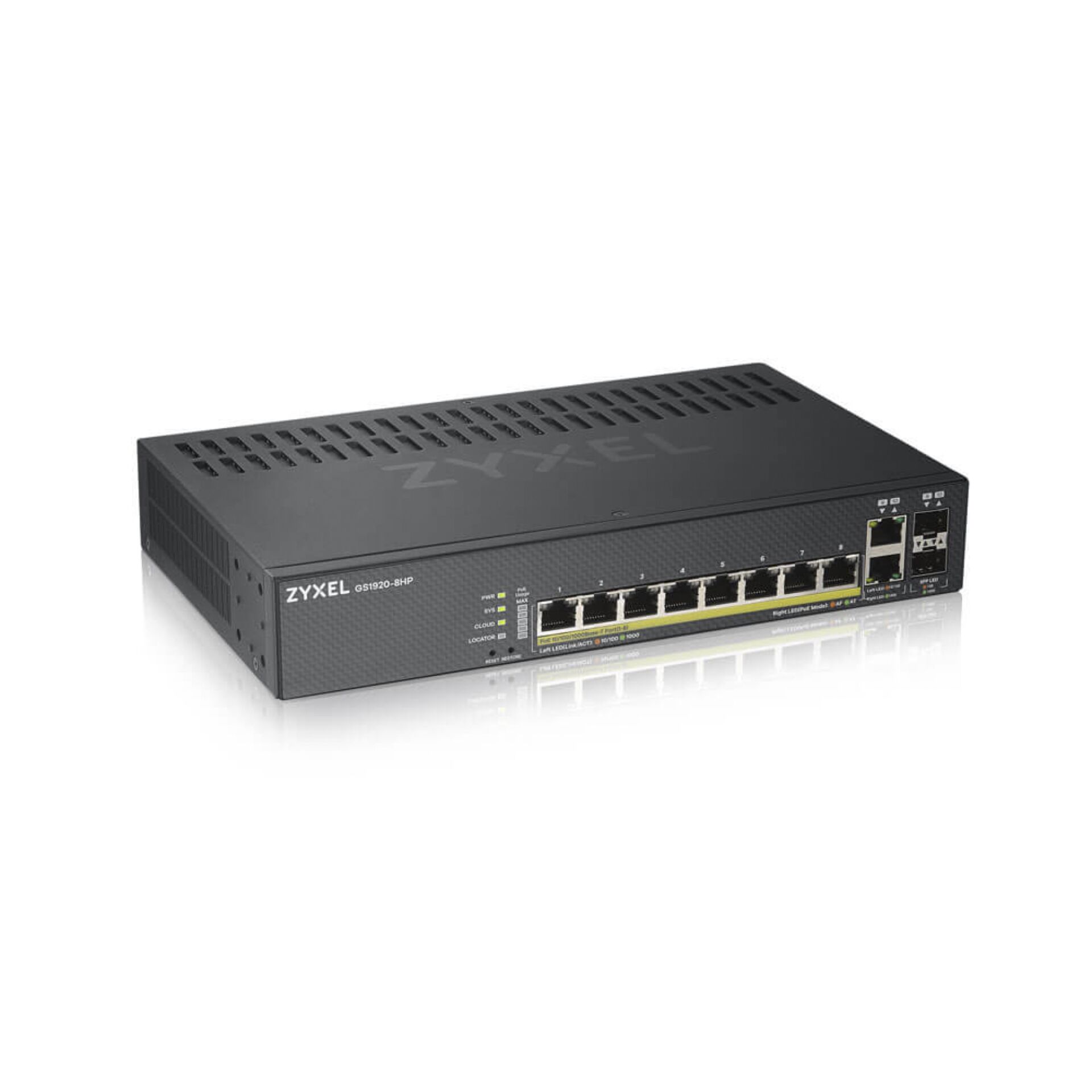 Zyxel GS1920 8HPv2 10 Port Smart Managed Gb Switch Switches