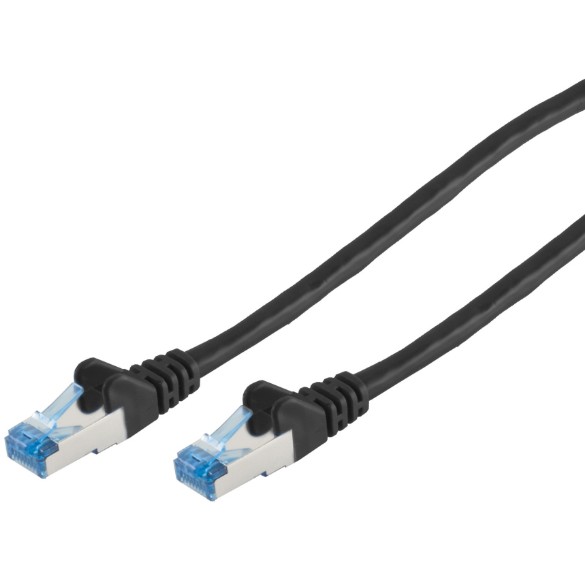 No Name Patchkabel CAT6a RJ45 S FTP PiMF 2m Schwarz PC-Zubehoer
