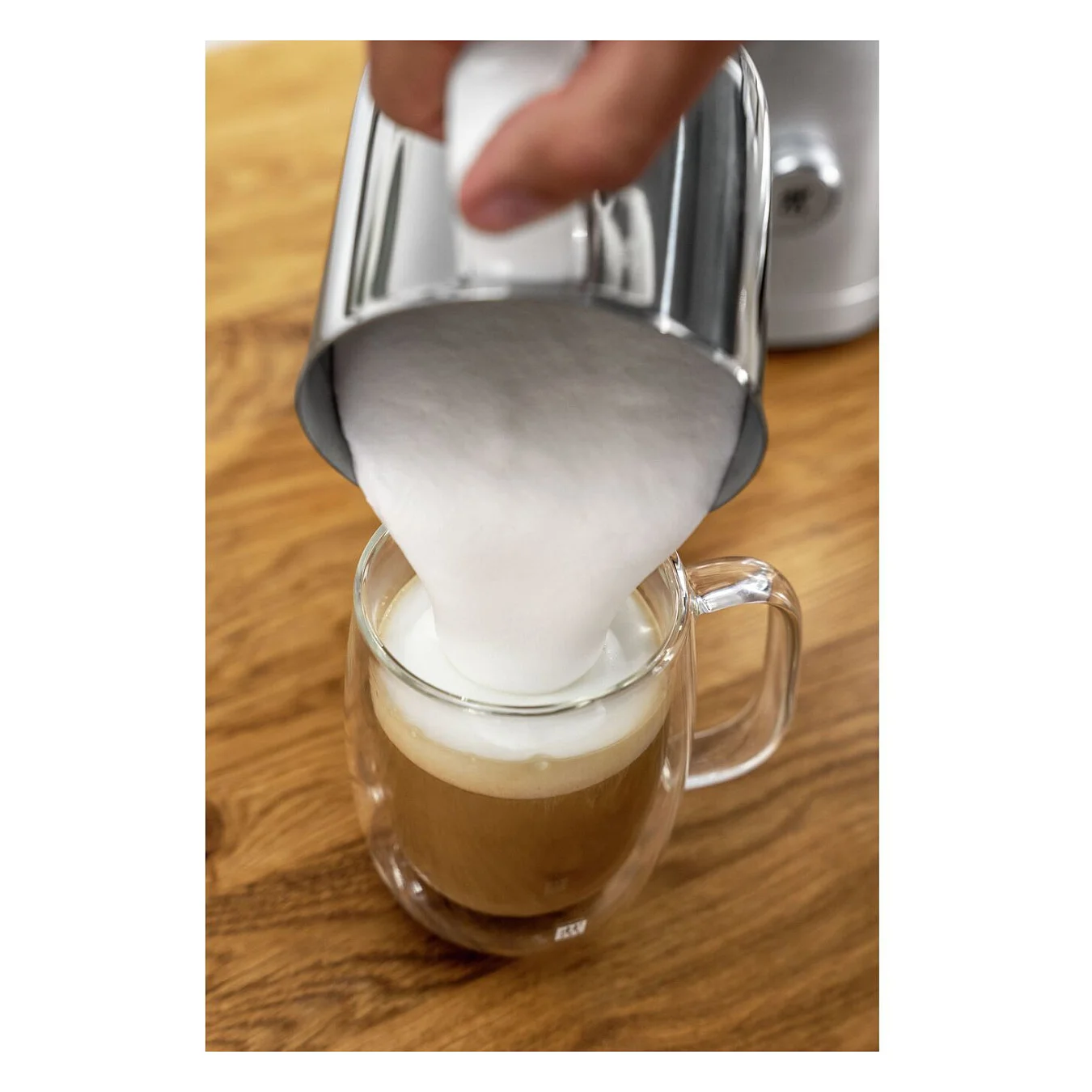 ZWILLING Milchschaeumer 400 ml silber ENFINIGY Zubehoer Kaffeemaschinen
