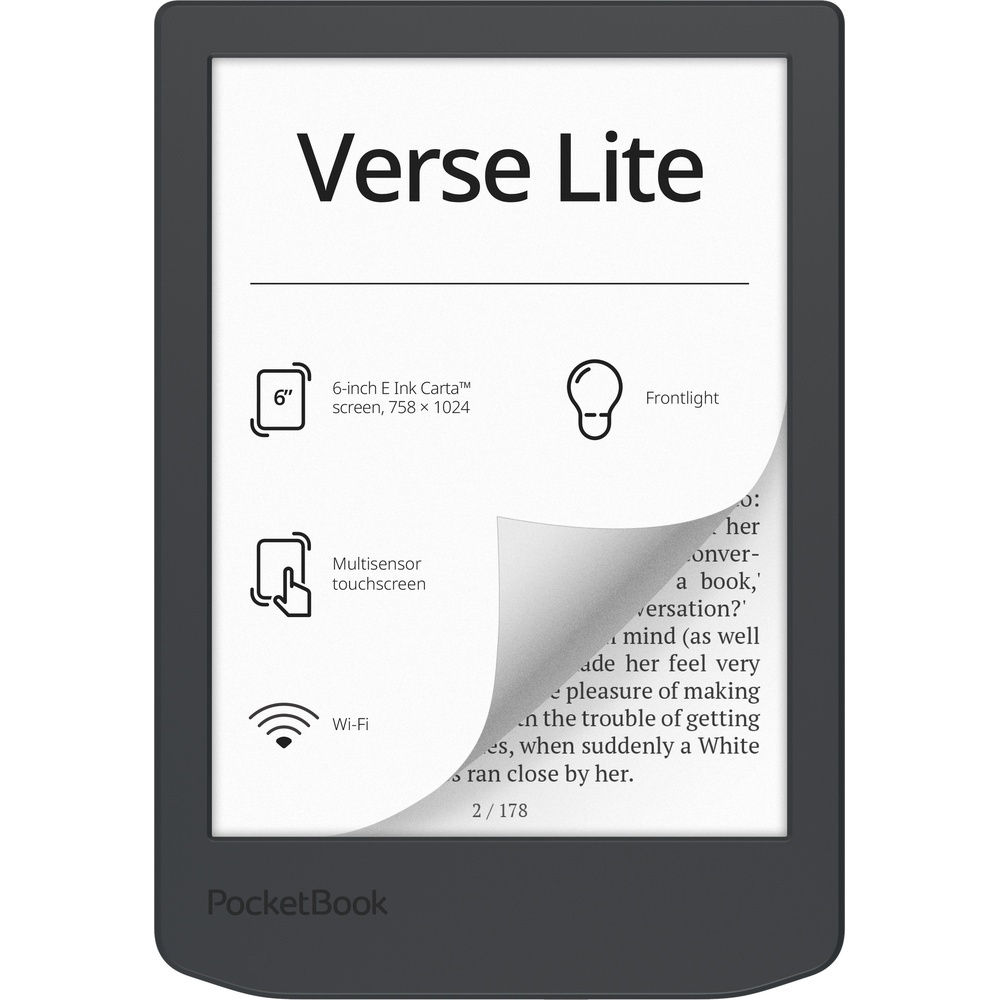PocketBook Verse Lite Midnight Grey E-Book Reader