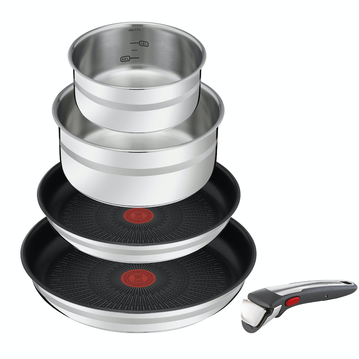Tefal Pfannen Kasserollenset Jamie Oliver By Tefal Ingenio 5 tlg Pfannen & Toepfe