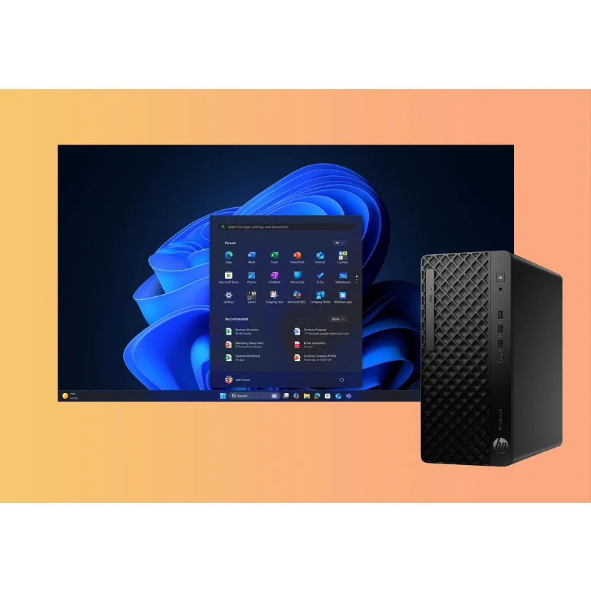 HP ProDesk 4 G1i AI PC Intel Core Ultra 7 265 16 GB DDR5 SDRAM 512 GB SSD Windows 11 Pro Tower Schwarz PC-Zubehoer