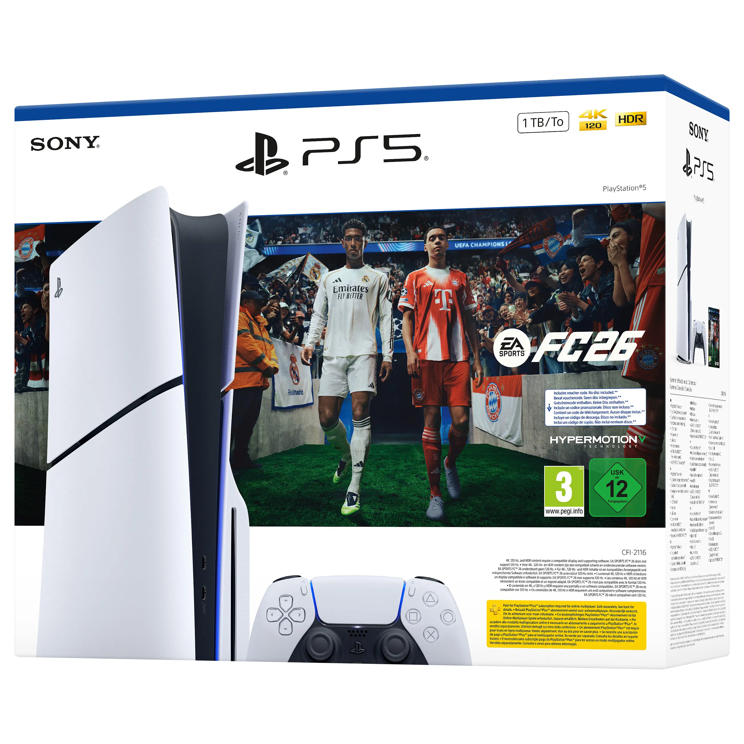 Sony PlayStation 5   EA Sports FC 26 Bundle 1 TB WLAN Schwarz  Weiss Konsolen