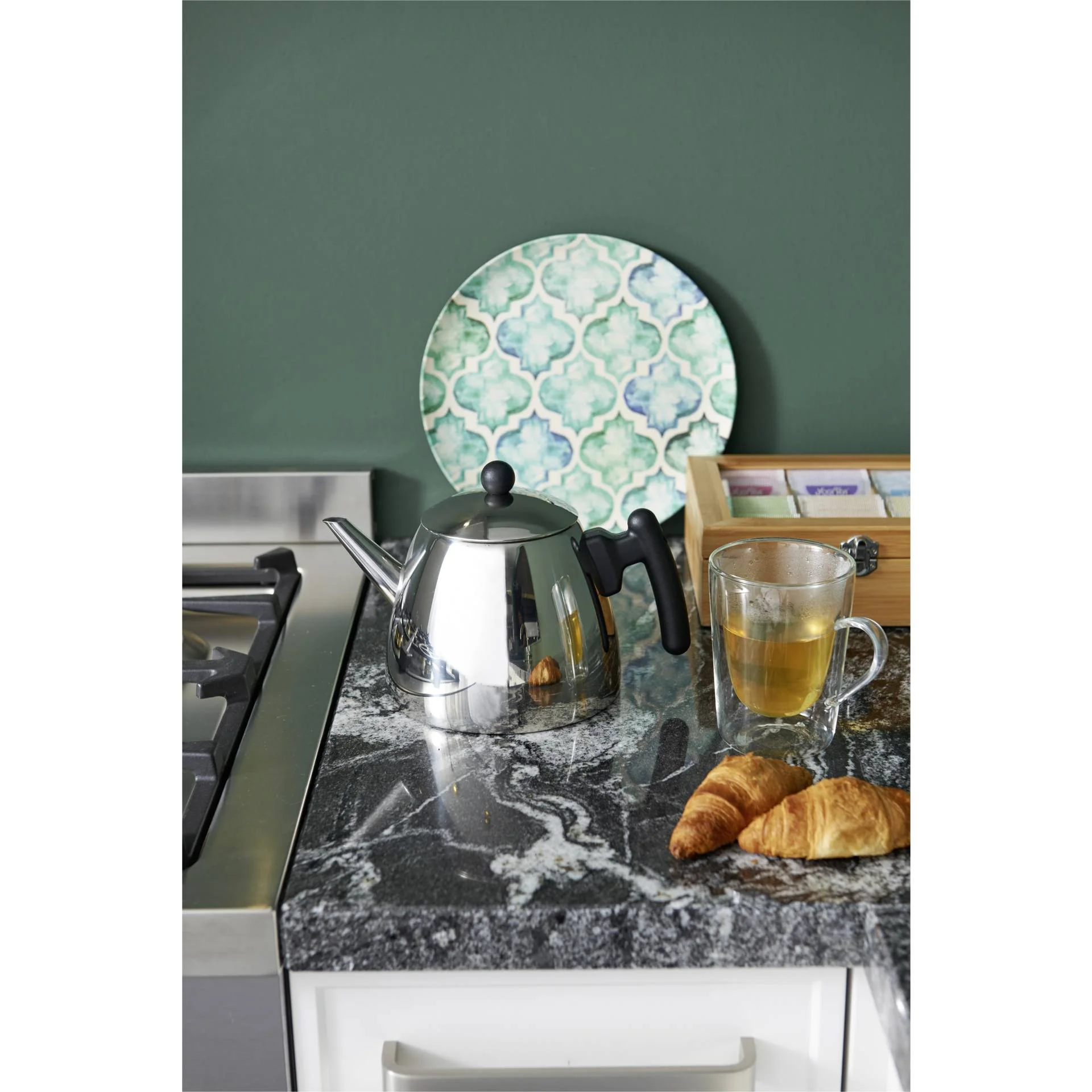 Bredemeijer Teekanne Classic II 1 2l Edelstahl   schwarz 1210Z Tee- & Thermoskannen
