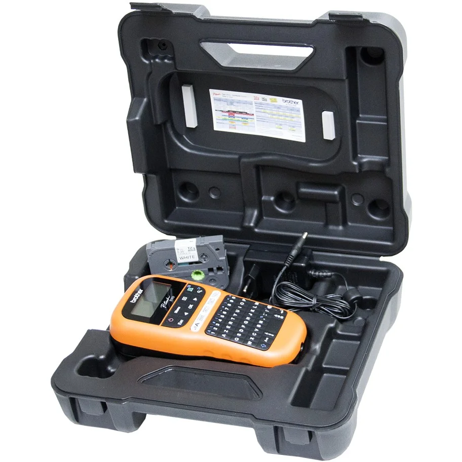 Brother P Touch PT E110VP Beschriftungsgeraet 3 5 6 9 12 mm Value Pack Drucker & Scanner