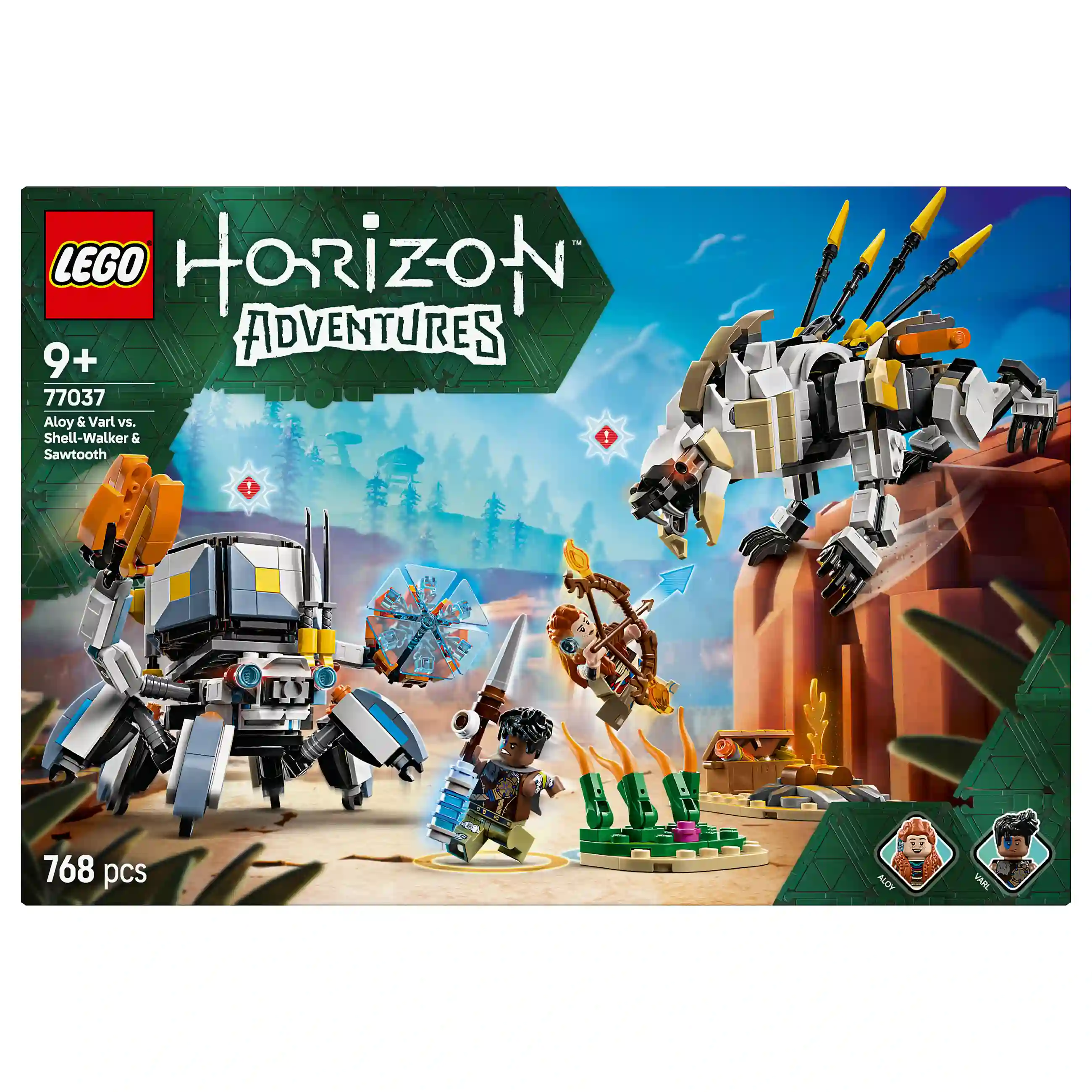 LEGO 77037 Horizon Adventures Aloy und Varl vs  Panzerwanderer und Sgezahn Spielwaren