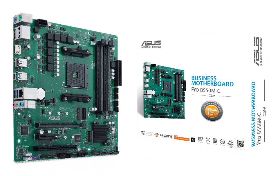 ASUS PRO B550M C CSM AMD B550 Sockel AM4 micro ATX PC-Zubehoer
