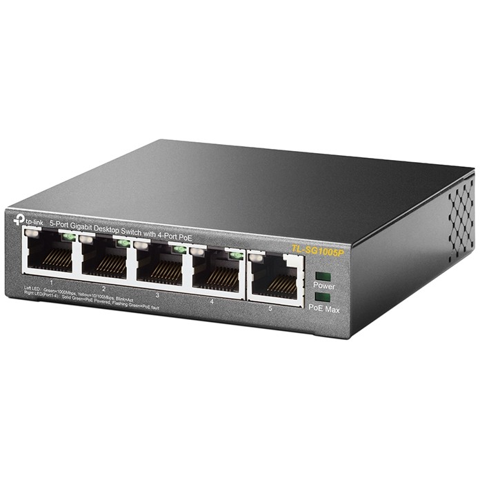 TP Link TL SG105 Switch 5 Port Gigabit Ethernet PoE 4 Ports Desktop Switches