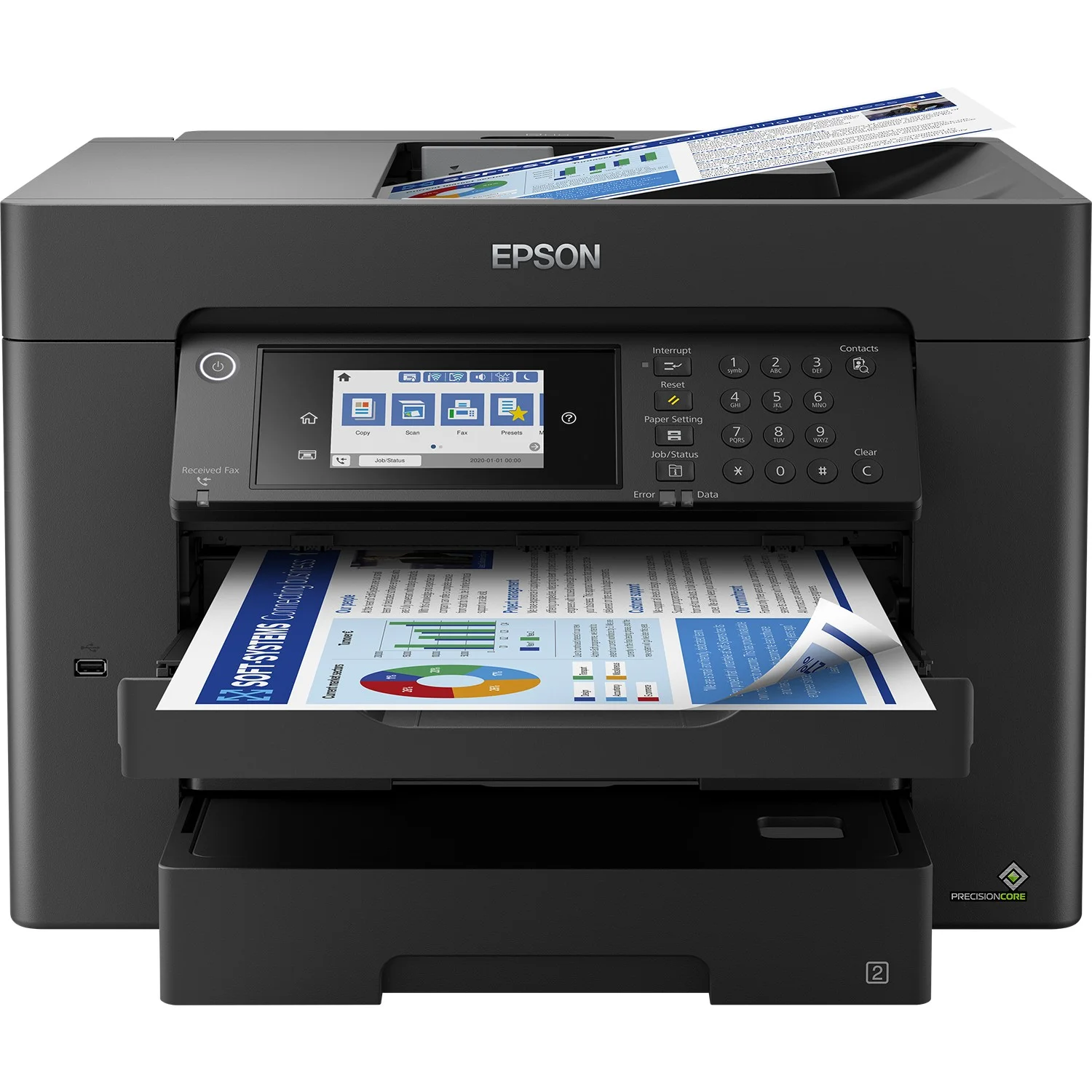 Epson T WorkForce WF 7840DTWF 4in1 A4 A3 LAN WLAN ADF Duplex Drucker & Scanner