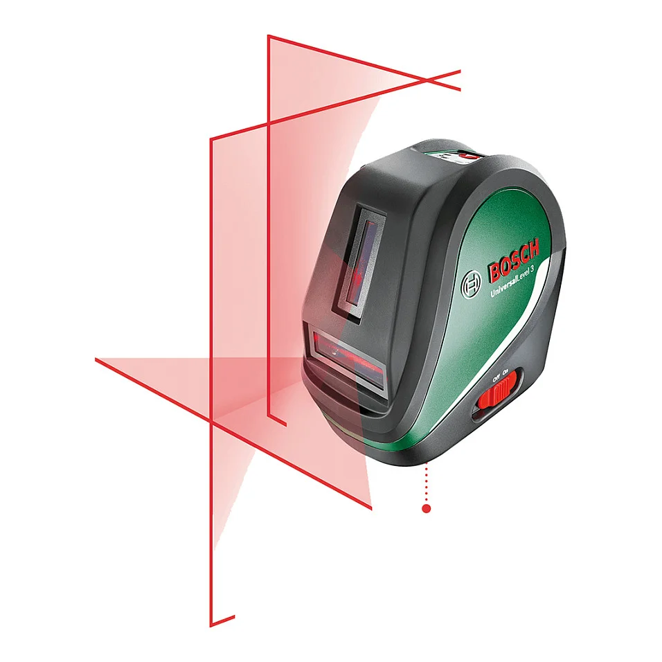 Bosch UniversalLevel 3 Maxi Set Kreuzlinien Laser Heimwerken & Garten
