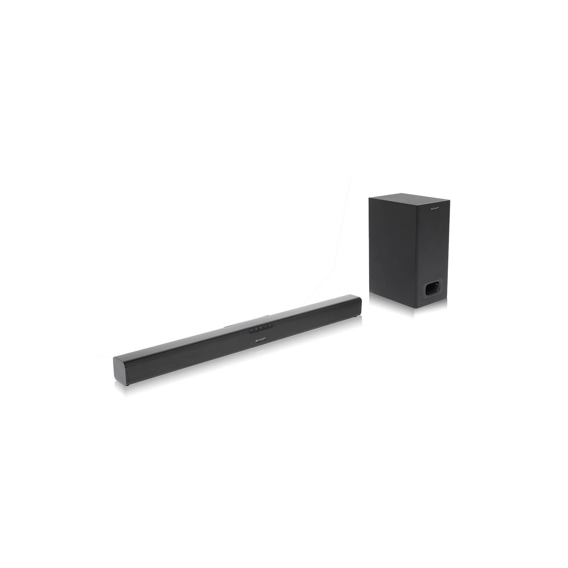 Sharp HT SBW110 Soundbar Lautsprecher Schwarz 2 1 Kanaele 180 W Video & Audio