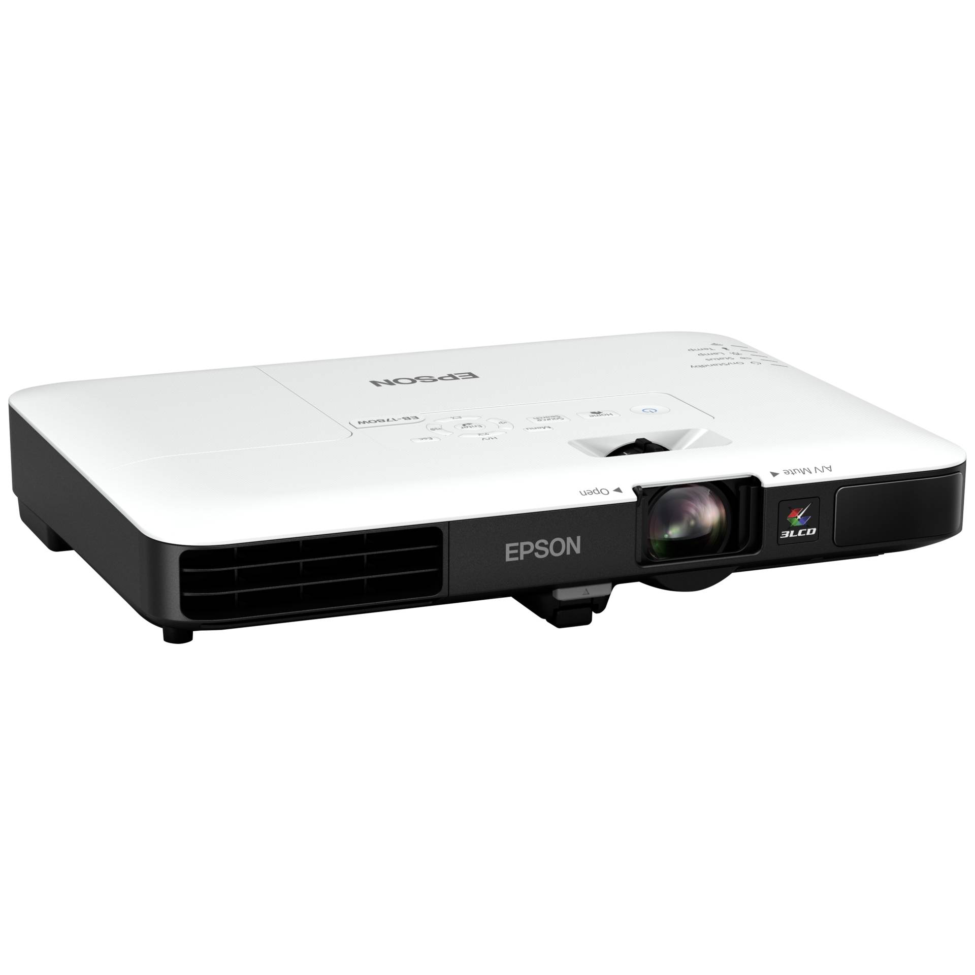 Epson EB 1780W Short Throw Projektor 3000 ANSI Lumen 3LCD WXGA  1280x800  Weiss  Grau Video & Audio