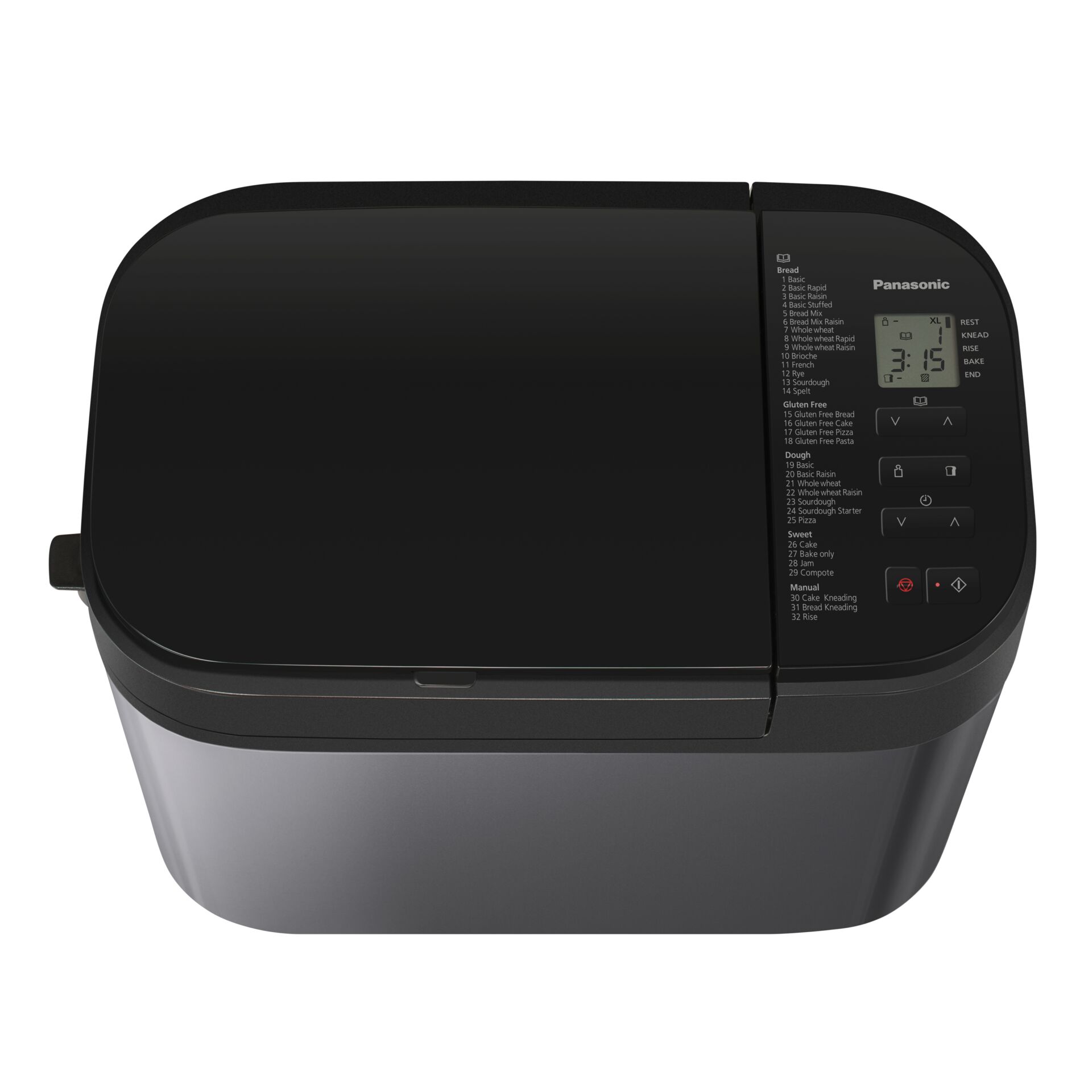 Panasonic SD YR 2540 HXD Dunkelgrau Backoefen & Mikrowellen