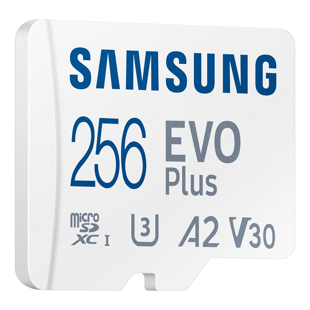 Samsung EVO Plus microSD Speicherkarte  2024   inkl  SD Adapter    256 GB Speichermedien