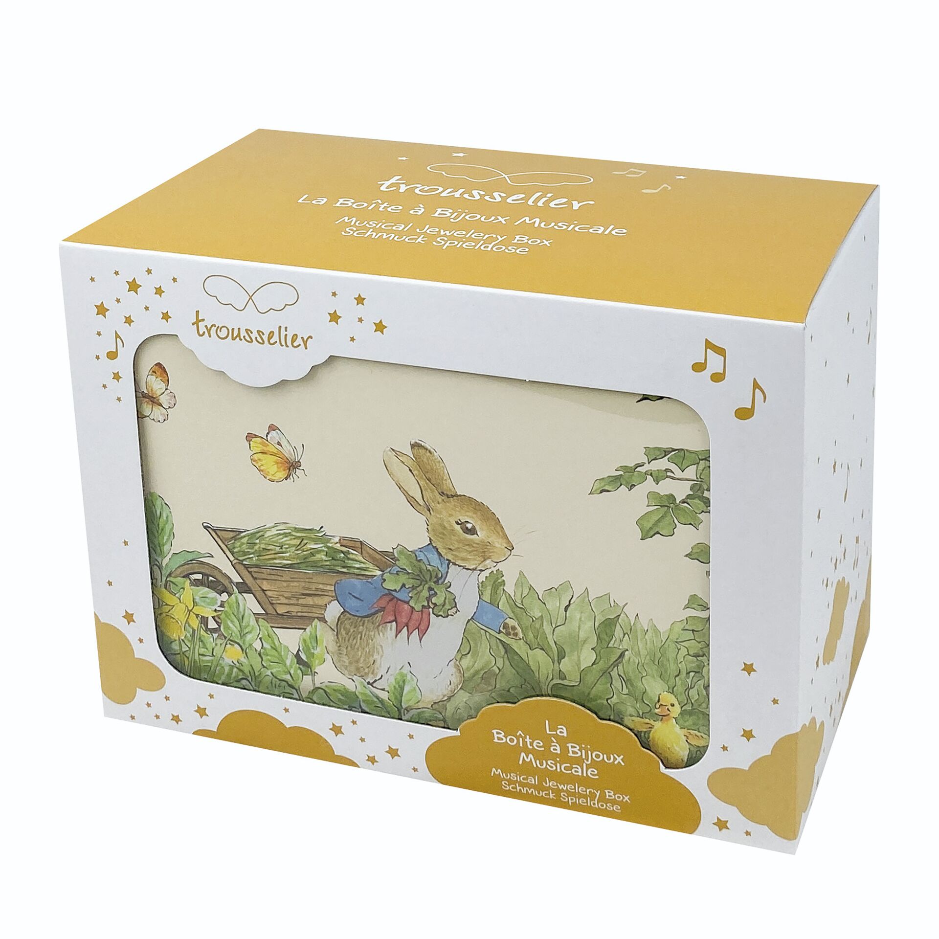 Trousselier Schmuckschatulle mit Musik  Peter Hase Spielfiguren