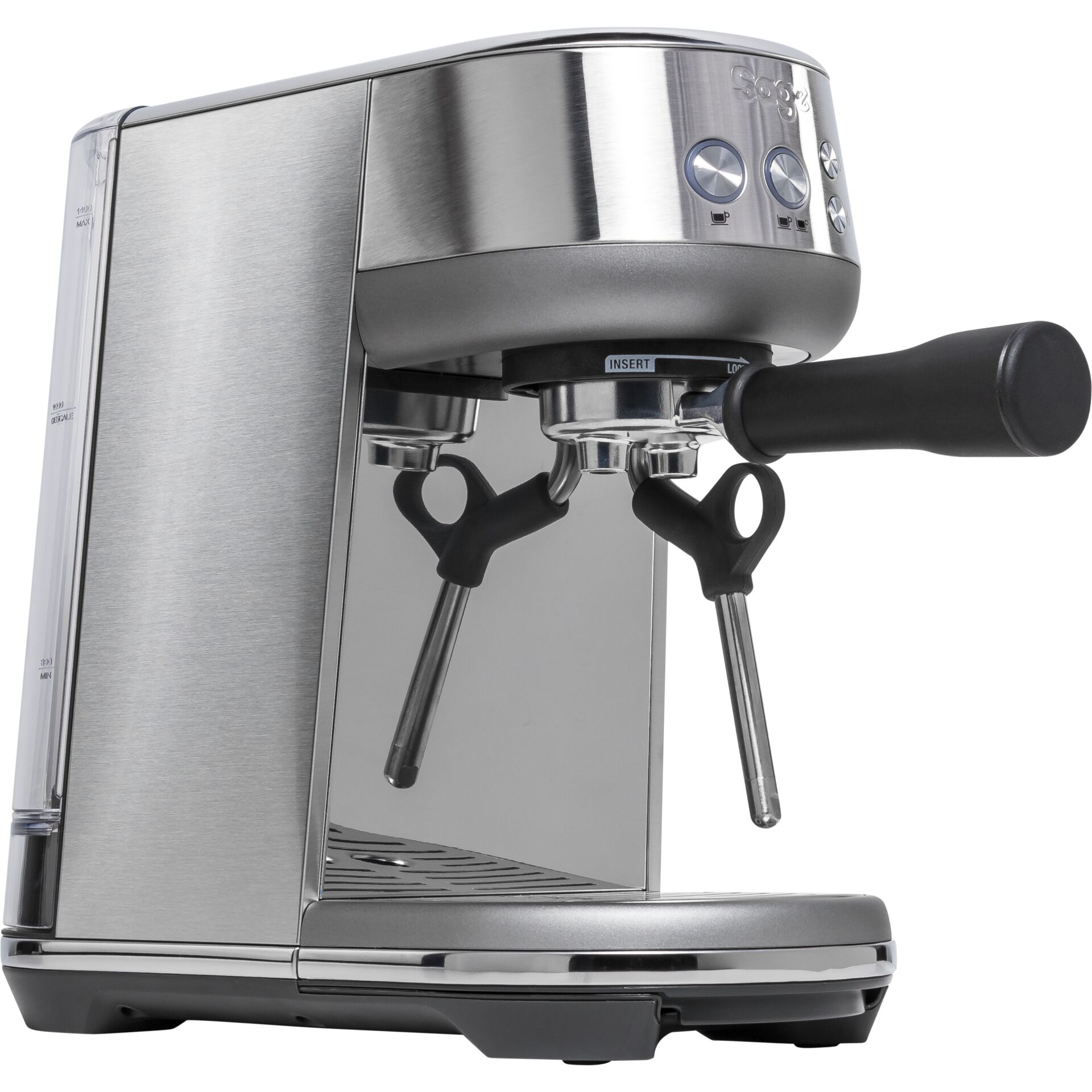 Sage Appliances SES450 the Bambino  Siebtraeger Espressomaschine  Gebuerstetes Edelstahl Siebtraegermaschinen