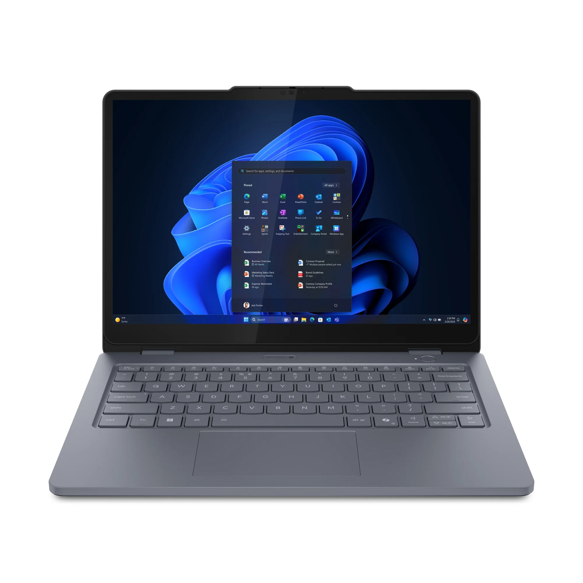 Lenovo 13w 2 in 1 Gen 3 Intel Core 5 120U Hybrid  2 in 1  33 8 cm  13 3   Touchscreen WUXGA 16 GB DDR5 SDRAM 512 GB SSD Wi Fi 6E  802 11ax  Windows 11 Pro Deutsch Grau Notebooks & E-Book Reader