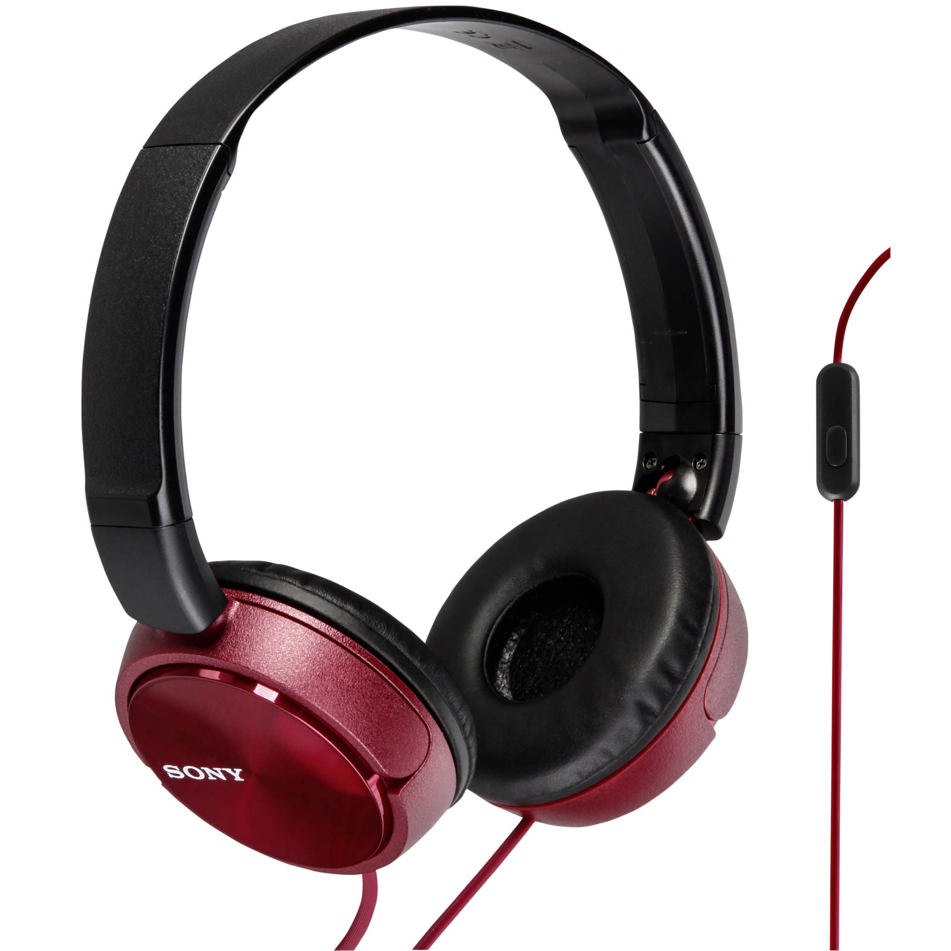 Sony MDR ZX310AP Kopfhoerer Kabelgebunden Kopfband Anrufe Musik Rot Over-Ear