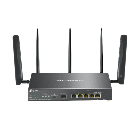 TP Link Omada ER706W 4G WLAN Router Gigabit Ethernet Dual Band  2 4 GHz 5 GHz  Schwarz Router Netzwerk