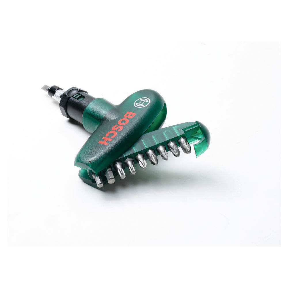 Bosch Schrauberbit Set Promoline Pocket 10 tlg   gruen Bohrer & Schrauber