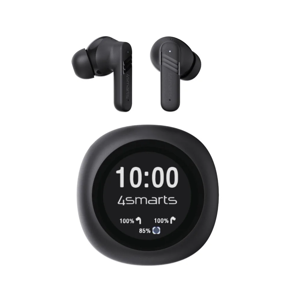 4SMARTS tws bluetooth kopfhoerer skybuds screen pro anc schwarz Over-Ear