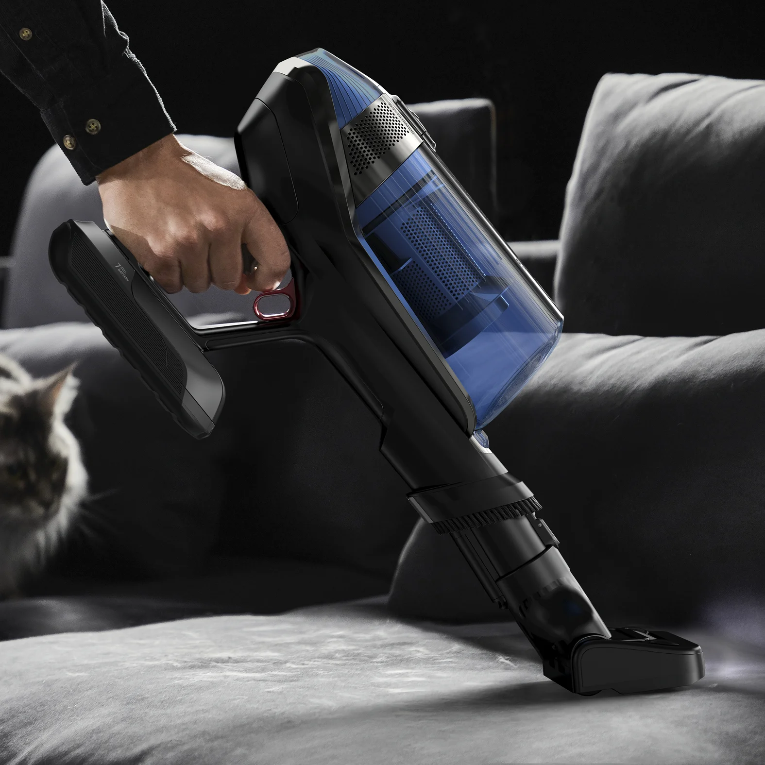 Rowenta RH98C0 2 in 1 Stabstaubsauger Akku Trocken Nass Beutellos 0 9 l 320 W Blau  Grau Staubsauger & Reiniger