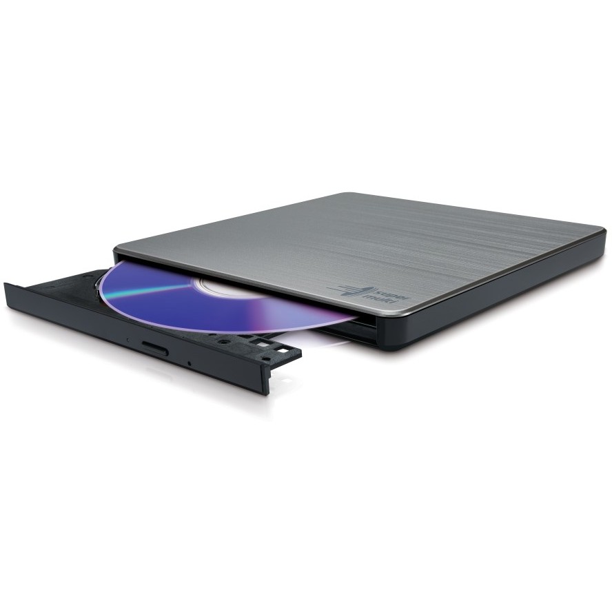 Hitachi LG Data Storage Externer DVD Brenner HLDS GP60NS60 Slim USB silver PC-Zubehoer
