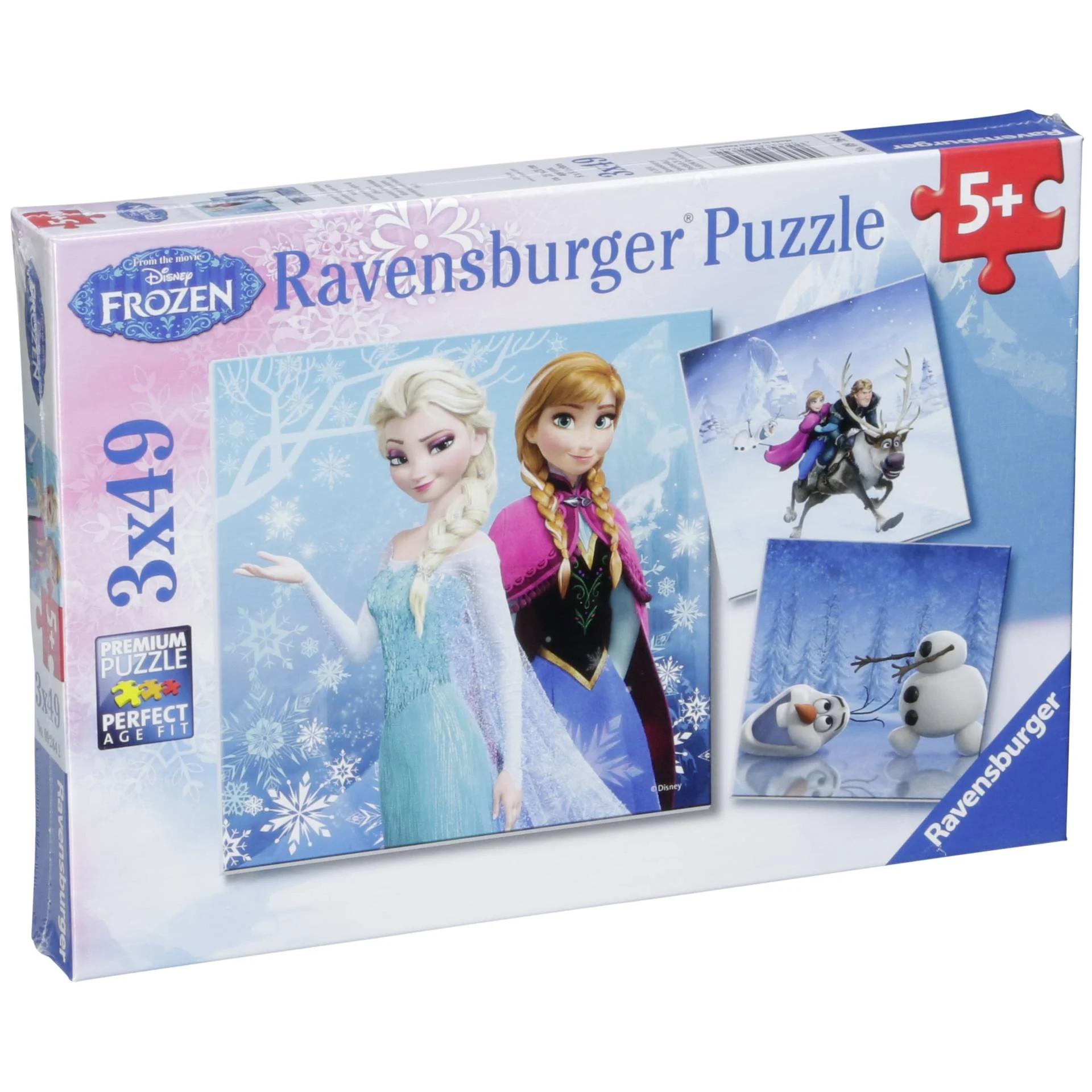 Ravensburger Abenteuer im Winterland 3 X 49 Teile Puzzle Brettspiele & Puzzle