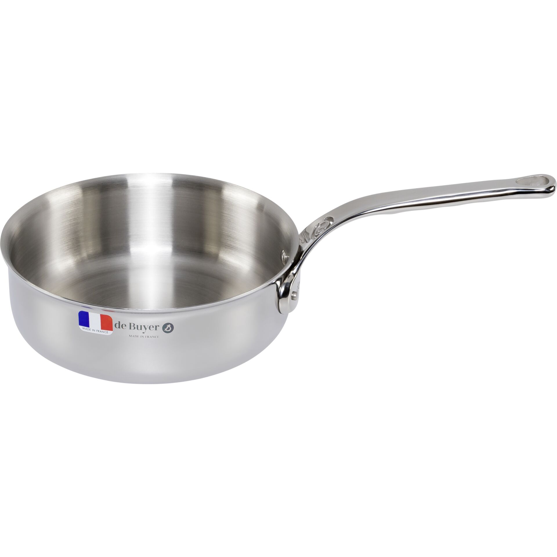 De Buyer Affinity Sauteuse Edelstahl gerade 20 cm Pfannen & Toepfe