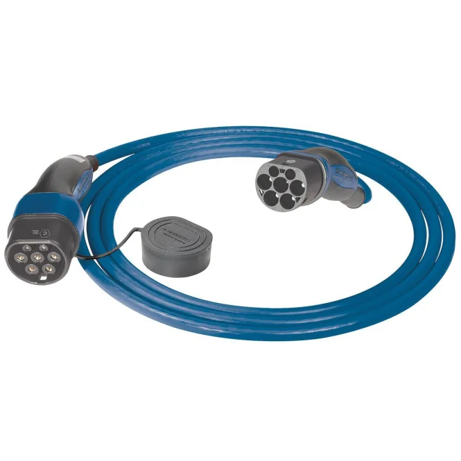 MENNEKES Ladekabel Mode 3 Typ 2 32A 3PH blau schwarz 7 5 Meter