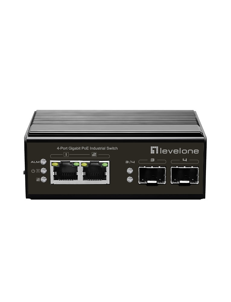 Level One LevelOne IGP 0431 Industrial 4 Port Gigabit PoE Switch Switches