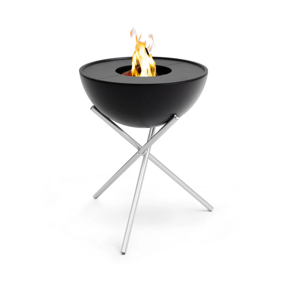 Hoefats Feuerschale Bowl 57 hoch mit Plancha Set Grills