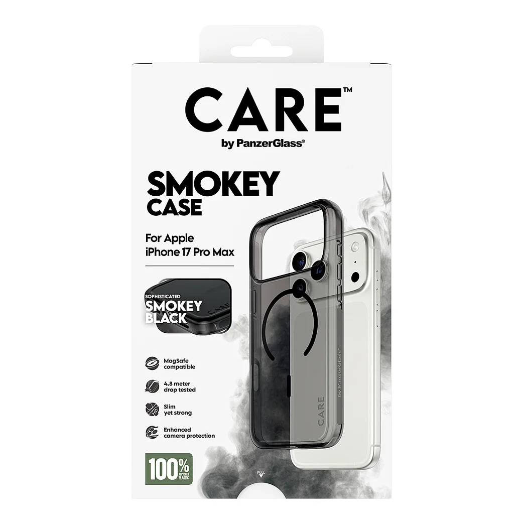 PanzerGlass CARE  by   Urban Explorer Case Smokey m  Schwarz MagSafe iPhone 17 Pro Max Notebook & Tablet Zubehoer