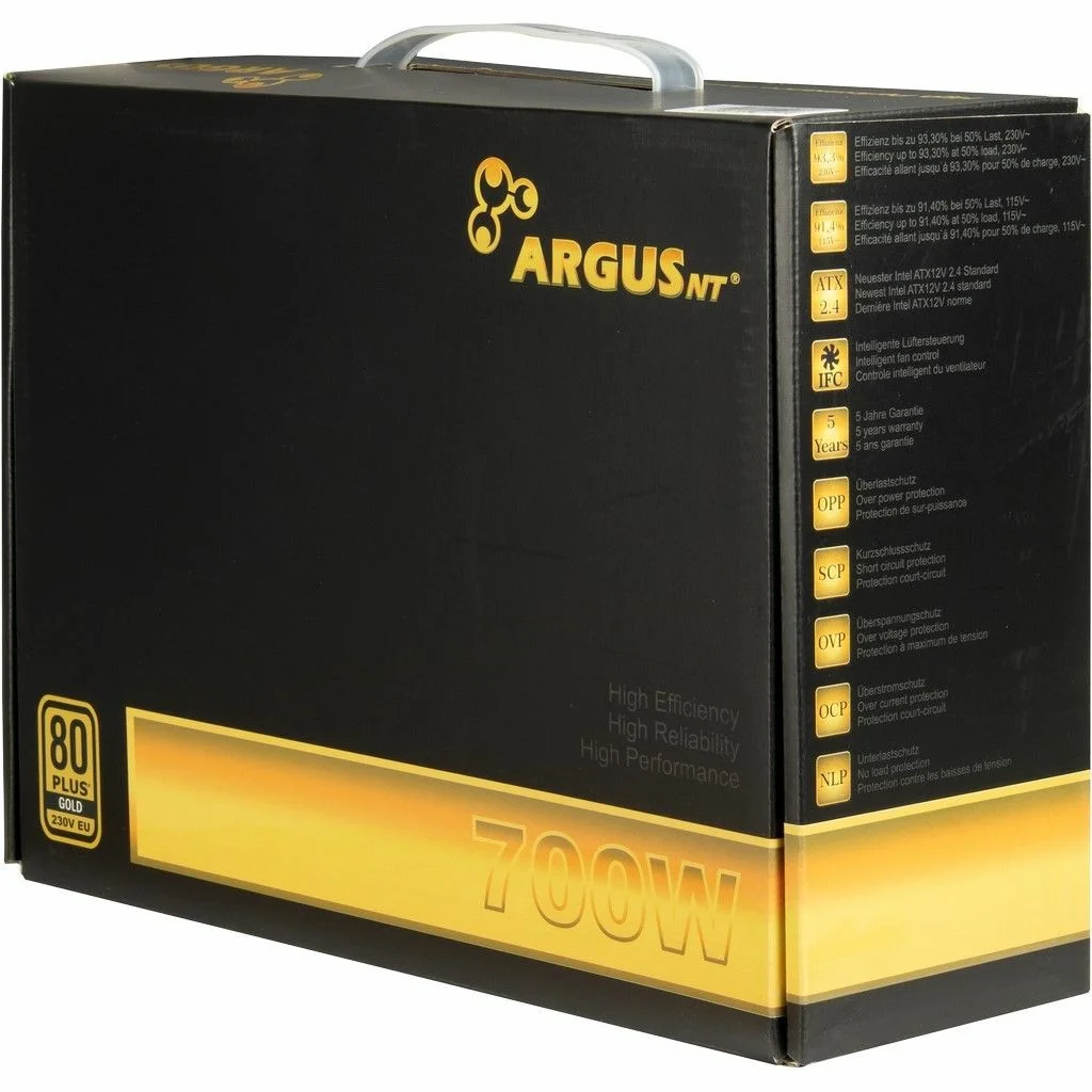 Inter Tech Argus GPS 700 Netzteil 700W 80  Gold Schwarz Netzwerk-Adapter / Netzwerk-Karten