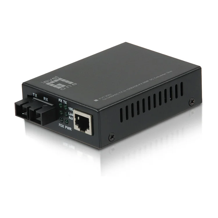 LevelOne FVT 2001 Netzwerk Medienkonverter 100 Mbit s 1310 nm Multi Modus Schwarz
