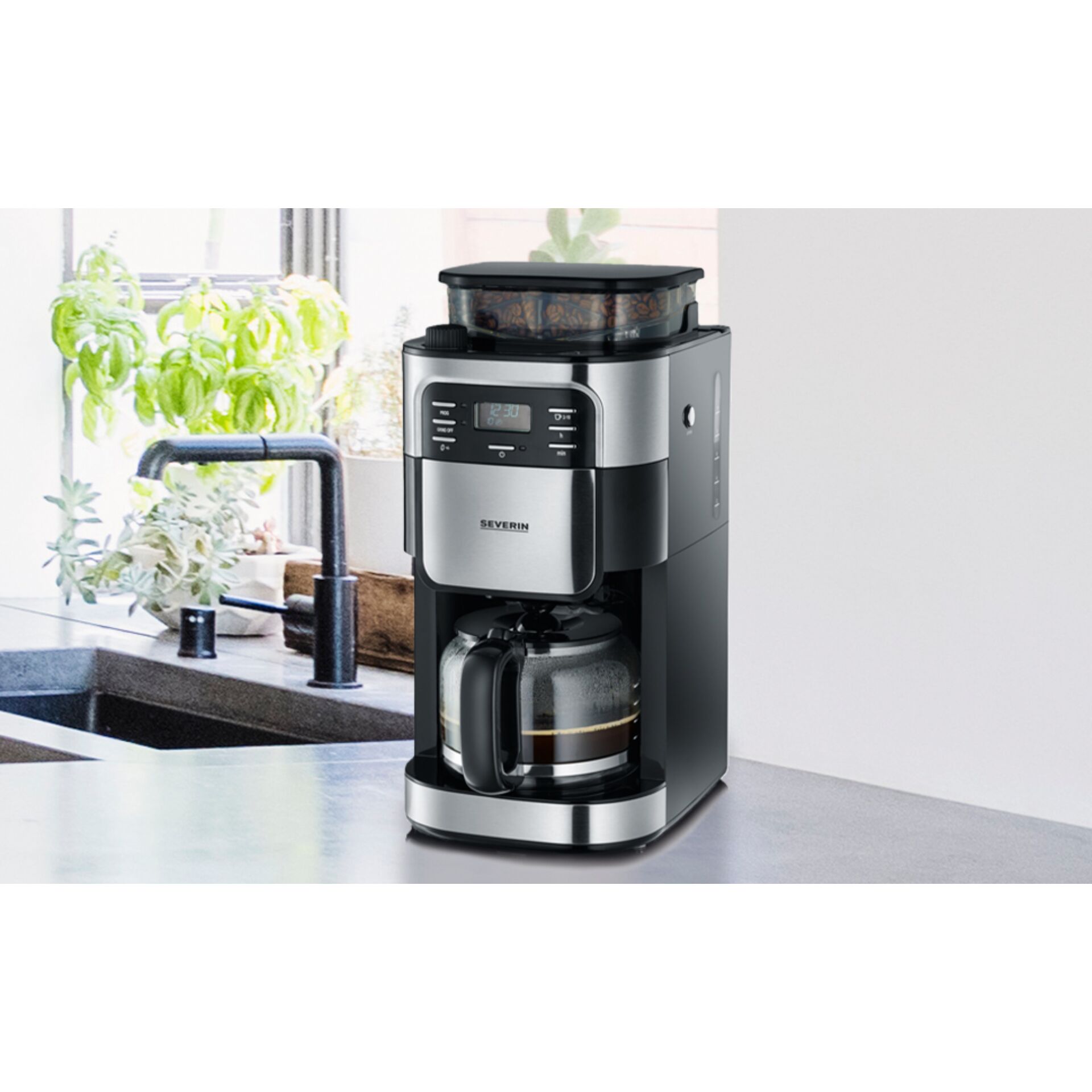 Severin KA 4810 mit Mahlwerk Filterkaffeemaschinen
