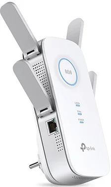 TP Link RE650 WLAN Repeater 1800 Mbps Dual Band Gigabit Ethernet Weiss