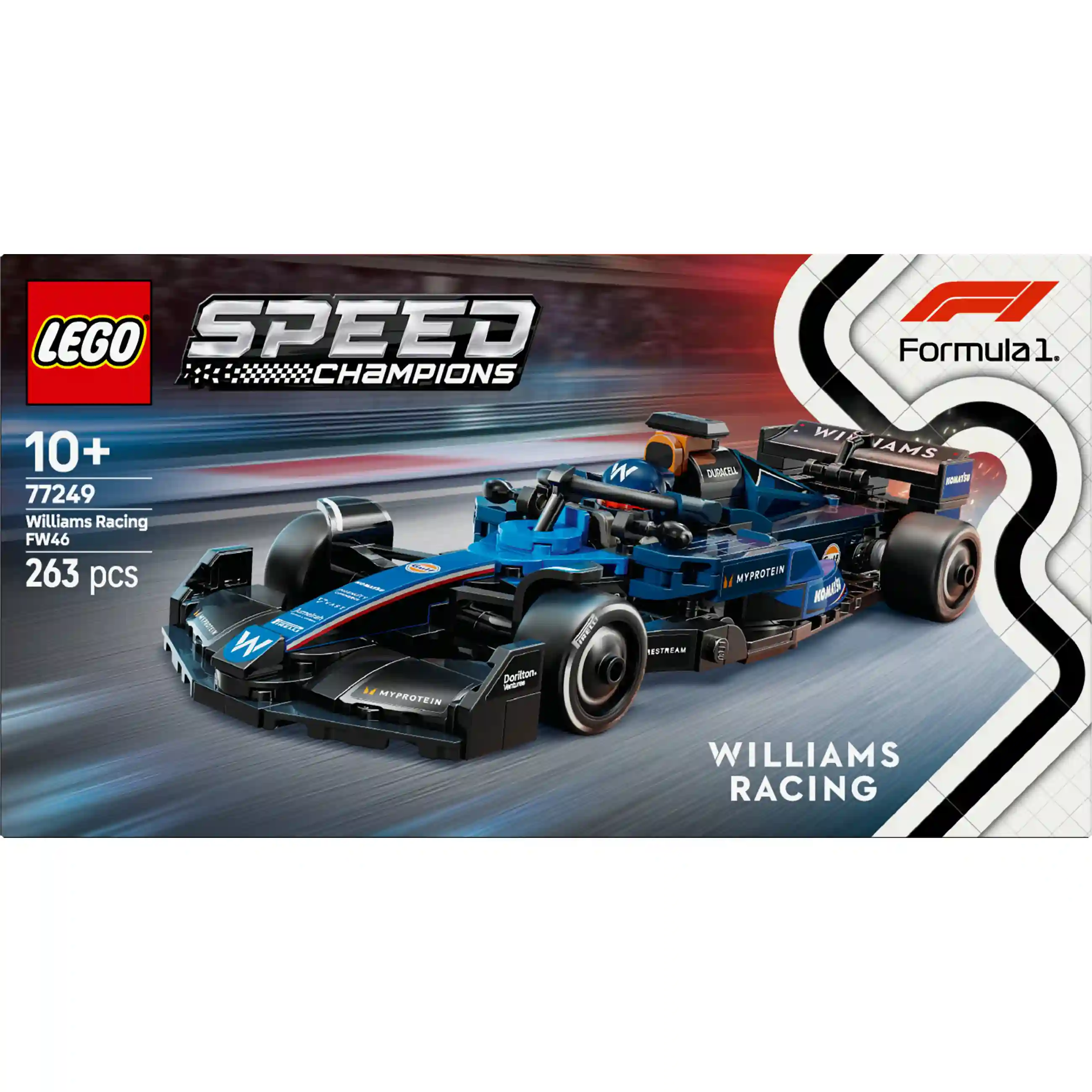 LEGO Speed Champions Williams Racing FW46 F1 Rennauto 77249 Spielwaren