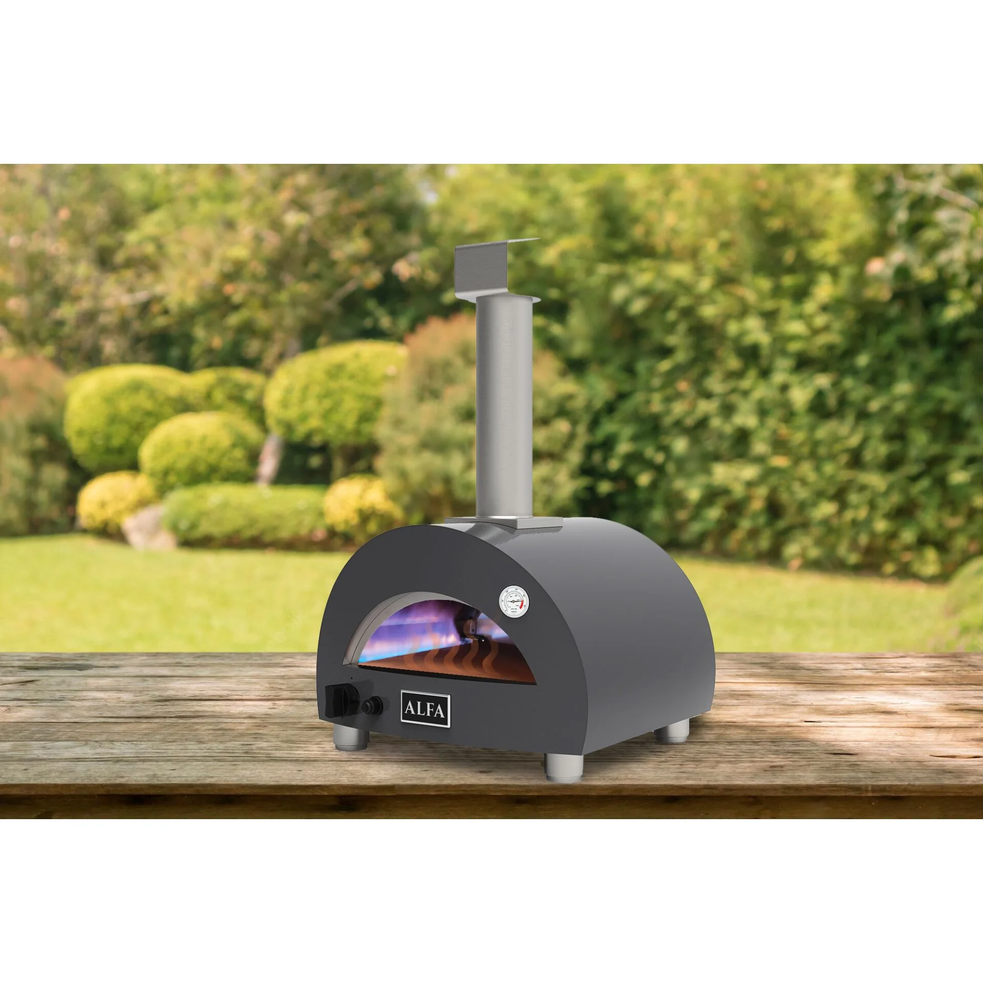 Alfa Forni Linea Moderno Portable Pizzaofen Adesia Grey Grills