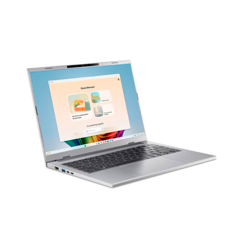 Acer Aspire 14 AI A14 53M 52FA Intel Core Ultra 5 226V Laptop 35 6 cm  14   WUXGA 16 GB LPDDR5x SDRAM 512 GB SSD Wi Fi 7  802 11be  Windows 11 Home Deutsch Silber Notebooks & E-Book Reader