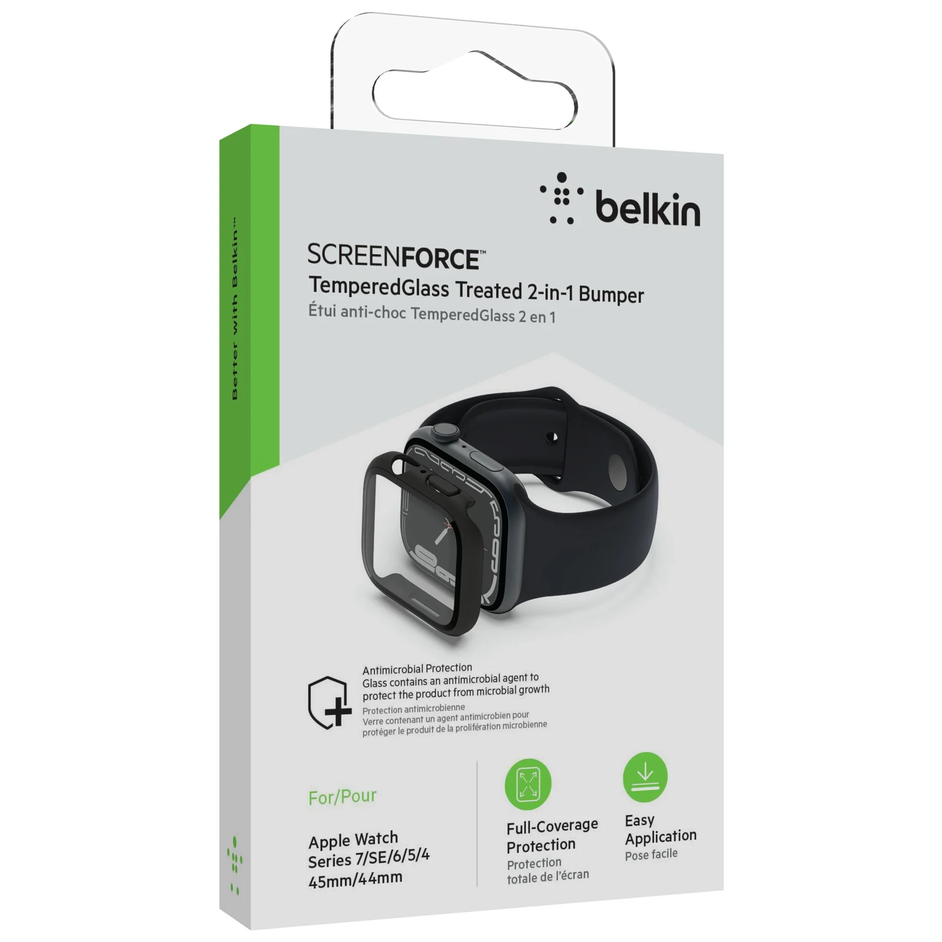 Belkin Temp Curve Displaysch 360 Apple Watch 4 9 SE 44 45mm schw  Smartwatches & Fitnesstracker