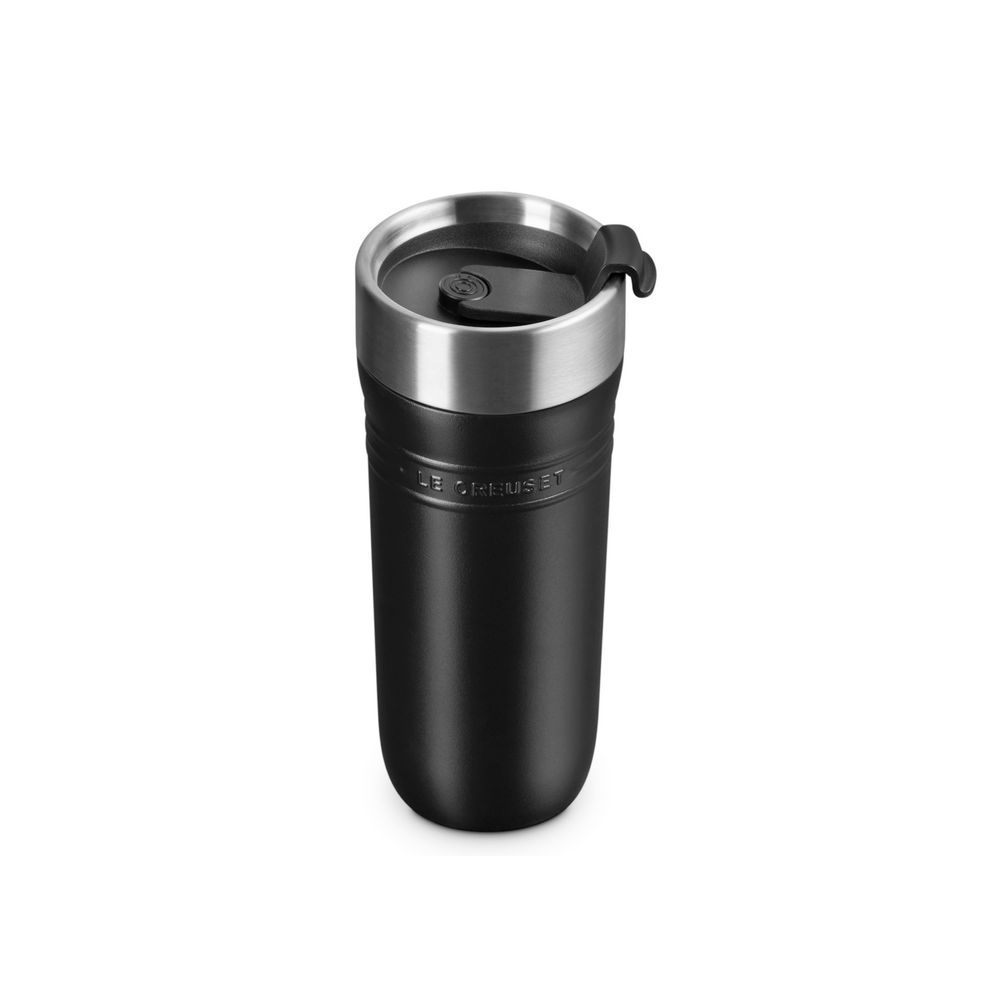 Le Creuset Thermobecher On The Go 350 ml  Schwarz Matt Besteck & Aufbewahrung