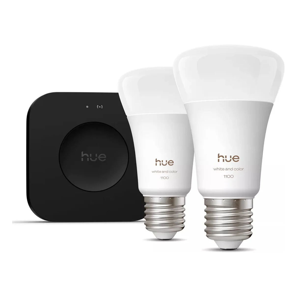Philips Hue White and Color ambiance Starter Set  2 farbfaehige E27 Smart Lampen   Hue Bridge Pro Leuchtmittel & Lampen
