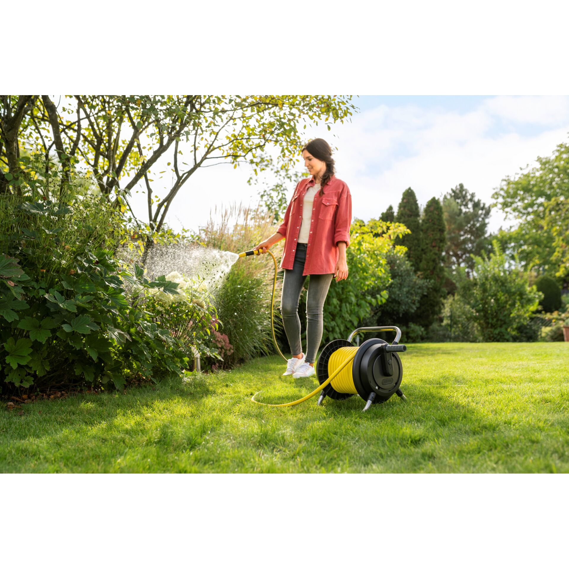 Kaercher Schlauchtraeger HR 2 10 Set Gartenbewaesserung