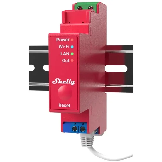 Shelly Relais ZollPro 1PMZoll WLAN LAN Max  16A 1 Kanal 1 Phase BT Messfunktion DIN Rail Smart Home Zubehoer