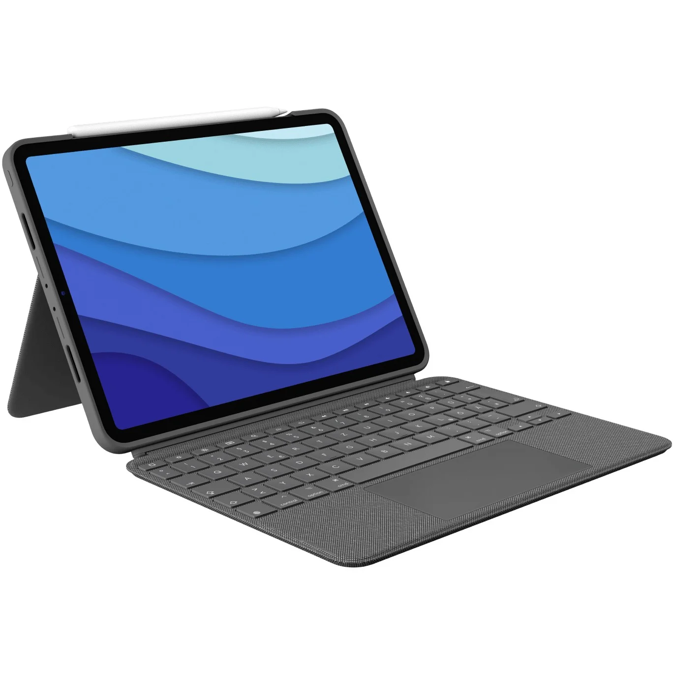 Logitech Combo Touch DE iPad Pro 11 1 Gen  2 Gen  3 Gen    Oxford Gray Notebooks & E-Book Reader Notebook & Tablet Zubehoer