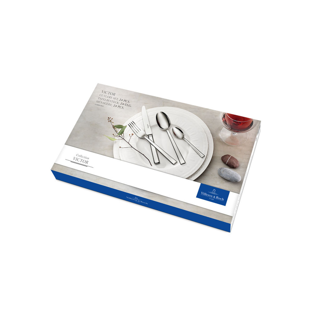 VILLEROY BOCH Tafelbesteck Victor  24 tlg  Besteck & Aufbewahrung