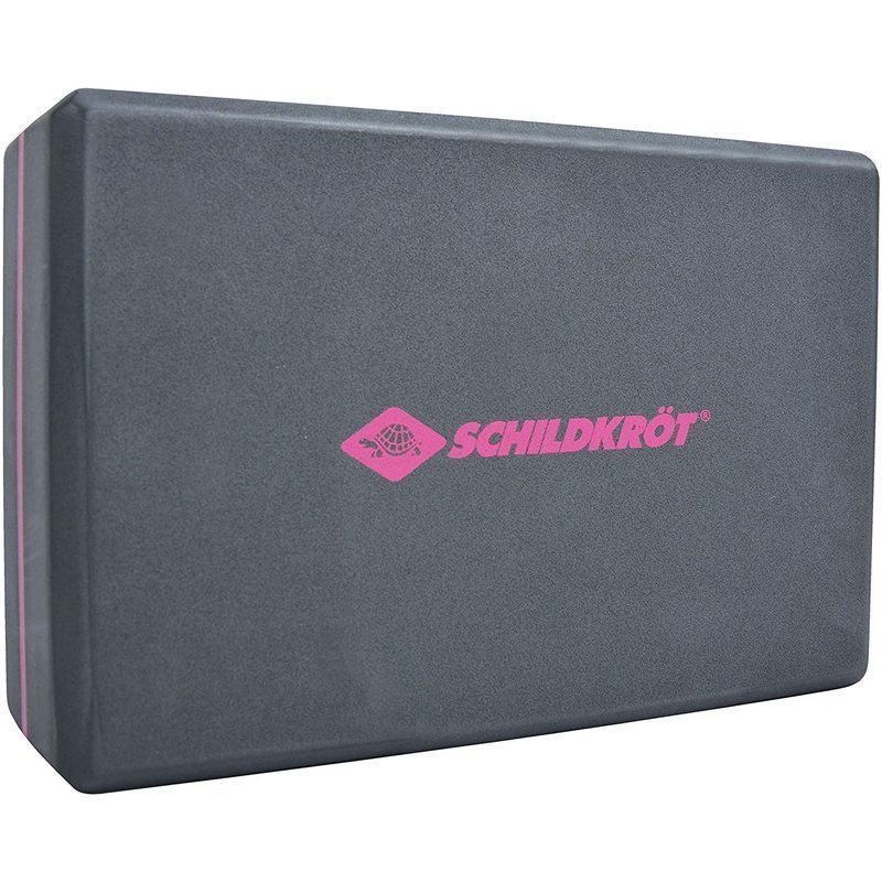 Schildkroet Yoga Block  grau pink Sport & Freizeit